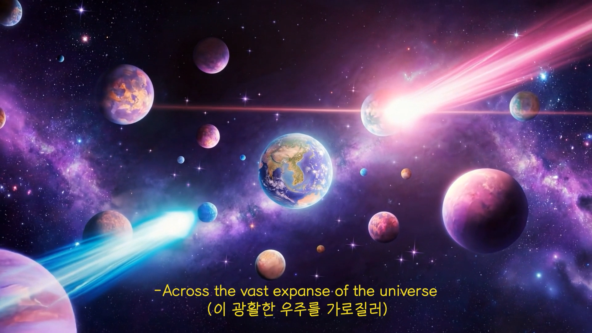 모먼로그 AI 비주얼 우주 이미지